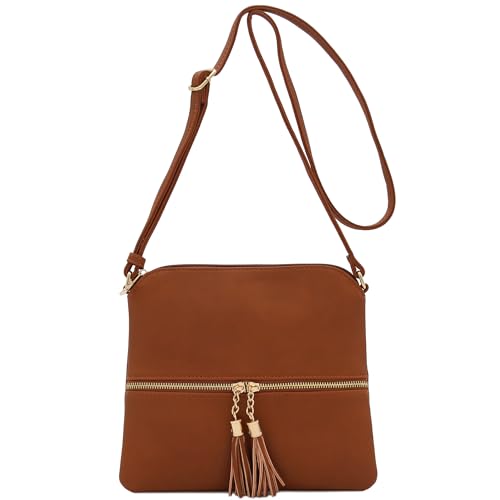 DELUXITY Lightweight Medium Crossbody Bag with Tassel2