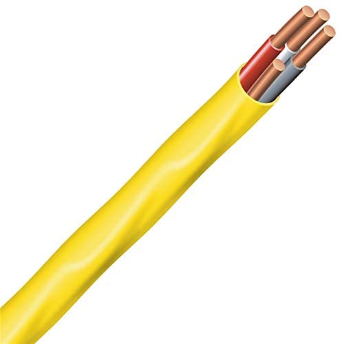 Paladin 12/3 NM-B Non-Metallic Sheathed Copper Cable Wire with Ground, Residential Indoor Equal to Romex (15 Feet)