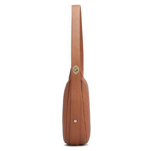 Image of Da Milano Leather Brown Leather Hobo (Small)