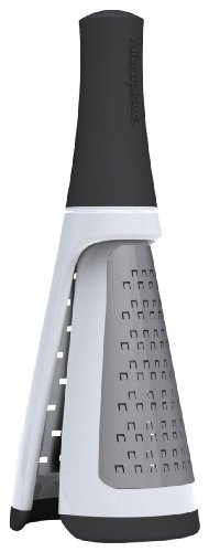 Microplane Twist N Grate Dual Sided Grater, Black and White