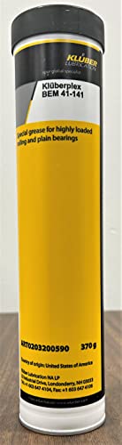 Kluber Lubrication KLUBERPLEX BEM 41-141 Grease for Highly Loaded Rolling Bearings in Wind Turbines- Rotors-Generators in Wind Power Stations 370 g Cartridge