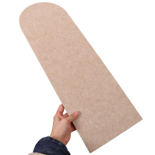 Paneles de pared acolchados autoadhesivos pack de 4 protectores infantiles de fieltro gris 5