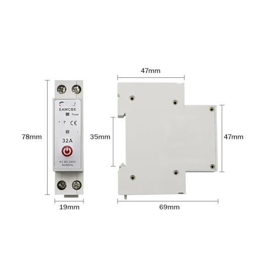 Disjoncteur intelligent 20A programmable avec télécommande vocale EAWCBE - 3