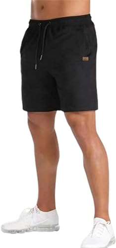 شورت رجالي وشبابي رياضي بخامة ميلتون قطن وبوليستر مع جيوب بس...