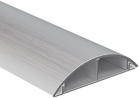 Metal Cable Cover - Self-Adhesive 39" Cord Hider Channel, Decorative Cable Protector for Living Room & Office, 4.4"x1.37" - Durable Floor Cord Management Solution