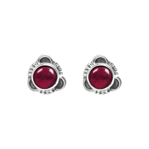 Boucles d'oreilles améthyste légères anti-allergie en argent pour oreilles sensibles - 2