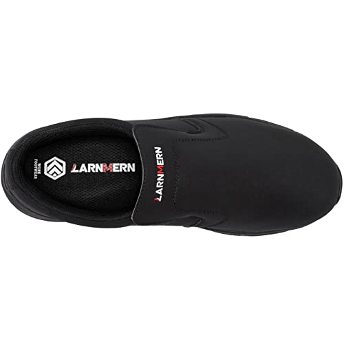 Larnmern Non Slip Work Shoes For Women Walking Sneakers Kitchen Chef Slip Resistant Shoe Waterproof Food Service Restaurant Slip On Casual Fashion Working Footwear Comfortable Lightweight(Black/9) #TOP4