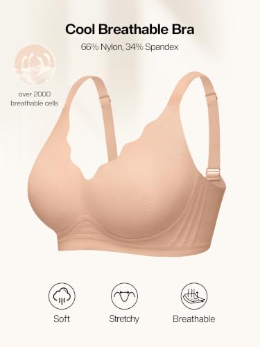 Image of Wireless Jelly Bras for Women No Underwire with Support - S-2XL