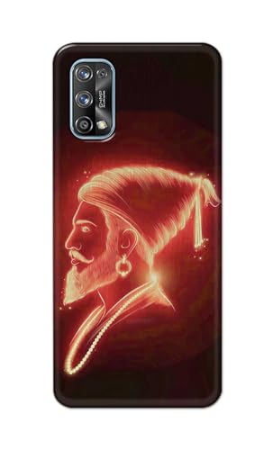 Image of PRINTFIDAA Printed Hard Back Cover Case for Realme 7 Pro Back Cover (Chatrapati Shivaji Maharaj) -112