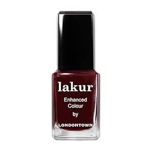 LONDONTOWN lakur Nail Polish – Chip-Resistant, Non-Toxic, Conditions & Hydrates Nails | Glossy Blackened Purple, Elderberry, .40 fl oz