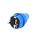 Industrial Plug Connectors, Industrial Connectors, IP44 16A 2 Pin Industrial Plug Socket Specification Electric Wire Cable Connector Air Power Conditioning 220V-240V Industrial Connectors(002N)