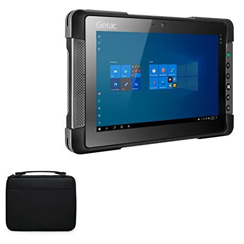 Sacoche Getac T800 BoxWave en noir de jais avec coque rigide et poches fines