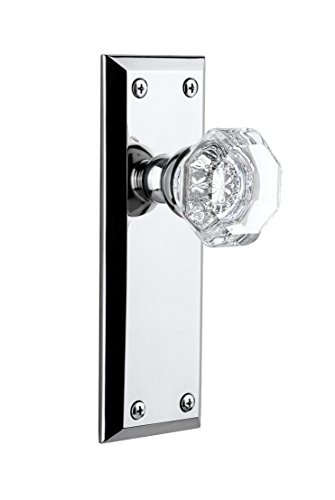 Review Grandeur Fifth Avenue Plate Knob, Passage - 2.375", Bright Chrome