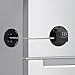 Fridge Lock, 4-Digit Password Refrigerator Lock No Drilling Child Safety Cabinet Locks Protect Children and Prevent Theft for Adults Suitable Freezer Door File Drawer Cabinet Cupboard Windows