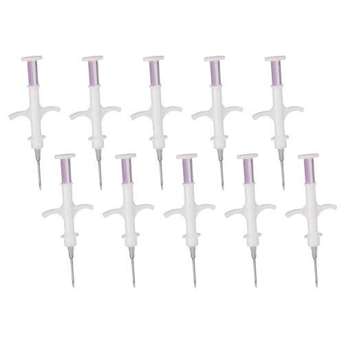 Yanmis 10 Pack Universal PET Microchip, IS011784/5 FDX-B 134,2 kHz 125kHz PET-ID-Tags, 512bit Tiermikrochip für Hunde Katzen Tierfleisch Geflügelfisch (1,25 * 7 mm)