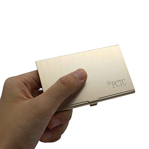 FitHom Aluminum SIM Card Case,Universal Waterproof Slim Mini SIM Card Slots Storage Case,with 12 Nano SIM Card &1 Cell Phone Eject Pin Slots(Gold)