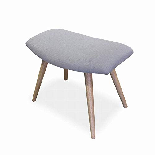 Pequeño Taburete Silla ZZ de Madera Maciza para Ganar Asiento Extra en Dormitorio y Salón