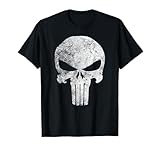 Marvel Punisher Skull Symbol Distressed Graphic T-Shirt T-Shirt