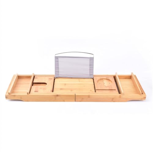 Plateau de baignoire extensible pour un spa à domicile avec support livre et vin