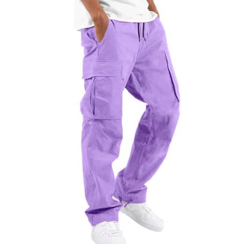 Casual Pants for Men Stretch Athletic Workout Bottom Baggy Lounge Elastic Wiasted Casual Relaxed Fit Joggers