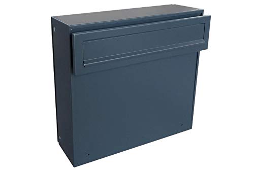 A-050 Zaun Durchwurf Briefkasten in Anthrazit (RAL 7016) - LETTERBOX24.de