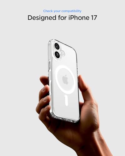 Image of Spigen for iPhone 17 Case, Ultra Hybrid MagFit [TPU Covered Camera Control] [Anti-Yellowing] [Compatible with Magsafe] - Frost White
