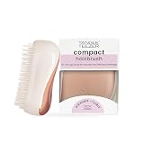 Tangle Teezer Compact Styler Detangler Hairbrush - Spazzola capelli per bagnati e asciutti - Spazzola districante per tutti i tipi di capelli - Da viaggio con coperchio protettivo - Avorio Oro Rosa