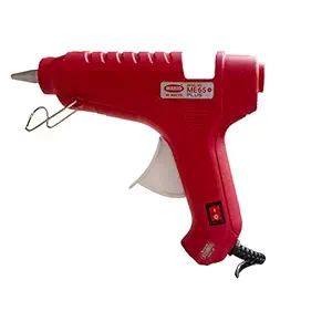 Mario - Red Professional Hot Melt Glue Gun with Light Indicator - 40 Watt - Constant Temperature & Long Durability + 5 Glue Sticks ME65+ Plus