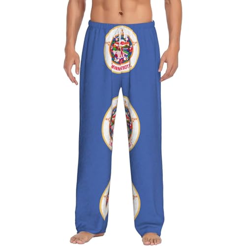Pantalon de pyjama en flanelle Minnesota pour homme avec poches