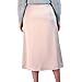 French Connection Women's Satin High-Waisted Midi Skirt - Flared A-Line, Chic Casual Style for Work or Weekend (Beige, Size X-Small)
