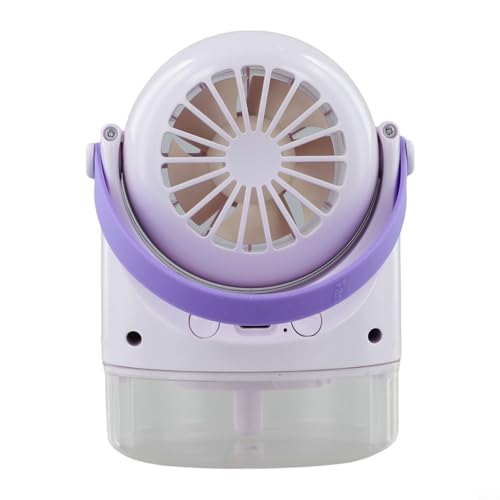 Durashmall Ventilador portátil de aire acondicionado con 3 velocidades, enfriador evaporativo de 100 ml con diseño antifugas, ventilador de escritorio recargable por USB de 500 mAh, para hogar