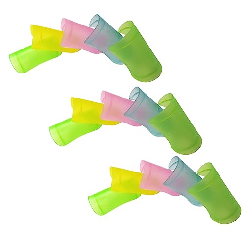 TOPPERFUN Useful Flute Protective Covers 15pcs Abs Material Flute Film Covers for Clarinet Drop and Collision Proof Random Color