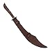 Condor Tool & Knife Sinbad Scimitar Sword - 1075 High Carbon Steel Arabian Sword with a Walnut Handle - Handcrafted Welted Leather Sheath - 21in Blade - 43oz