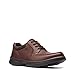 Clarks Men's Bradley Vibe Oxford, Tan Tumbled Leather, 9.5