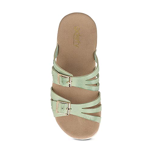 Gravity Defyer Women's GDEFY Ortal Leather Strappy Fashion Sandal - VersoShock Proven Performance Orthotic Slides2