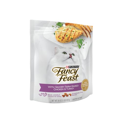 Fancy Feast Purina with Savory Chicken & Turkey Dry Cat Food, 16 OZ - image 2