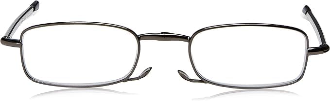 Foster Grant MicroVision Optical Compact Folding Reading Glasses Gideon +1.75 Strength with Microfabric Soft Case