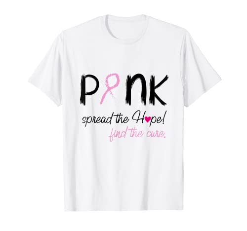 rosa dolorante speranza! trovare la cura cancro consapevolezza del seno Bre Maglietta