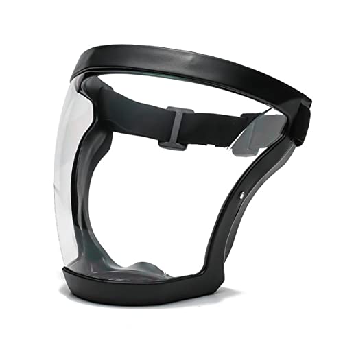 Yajimsa Full face shield, Super protective anti-fog transparent High-Definition face shield, Droplet Splash Guard Transparent Best Goggle Shield for Men Women Protect Eyes Face