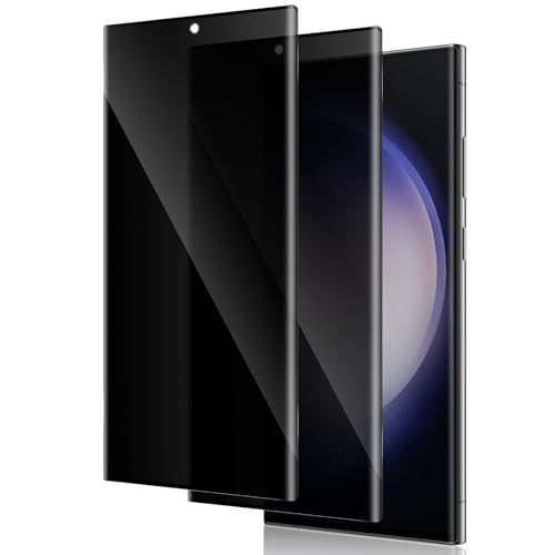 TuFun Schutzfolie für Samsung Galaxy S23 Ultra für Panzerglas Sichtschutz, [2 Stück] 3D Privacy Displayschutz, 9H Härte ...