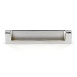Richelieu Hardware - BP897128140 - Contemporary Recessed Metal Pull - 8971-5 1/32 in (128 mm) - Chrome Finish