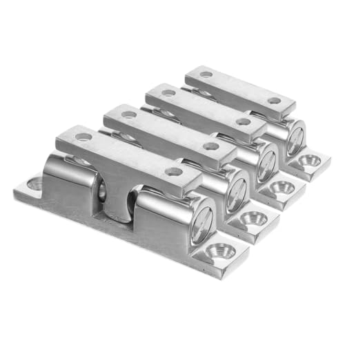 Tope de puerta inoxidable pack de 4 piezas con soporte anticolisión para suelo