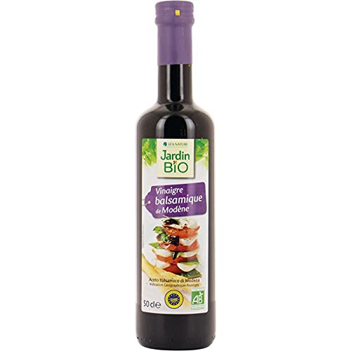 Vinaigre Balsamique de Modène Bio - Saveur authentique, 500ml - Marque JARDIN BIO ETIC | Epicerie Sucrée, Diététique - Booster de Saveurs et Sain - Le Lot De 3