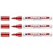 Produktbild Edding 3 Stück Farbmarker 750, Rot, Rundspitze 2-4 mm