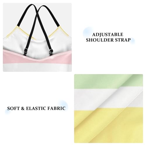 GuoChe Easter Festive Stripes Toddler Swimsuit Girl Swim Suits for Girls Kids Bathing Suits Girls Beach3