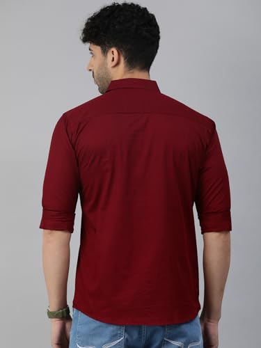 Image of Majestic Man Men Classic Slim Fit Pure Cotton Casual Shirt