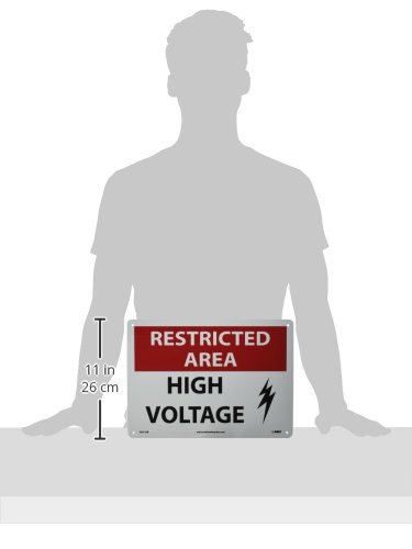 Panneau restricted area high voltage pour sécuriser les accès de zone électrique