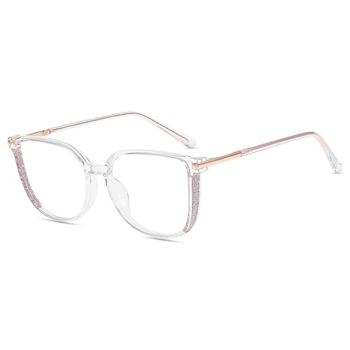 Image of Firmoo Blue Light Glasses for Women /Men, Computer Blue Light Blocking - Lightweight TR90 Square Frames