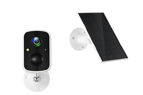 Technaxx Caméra extérieure IP avec Panneau Solaire TX-244, capteur de détection de Mouvement PIR, Batterie Rechargeable intégrée, WiFi – Caméra de...