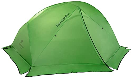 Naturehike Star River Double Layer Ultralight 2 Person Backpacking Tent Waterproof Camping Hiking Tent for Two Person (Green with Snow Skirt)